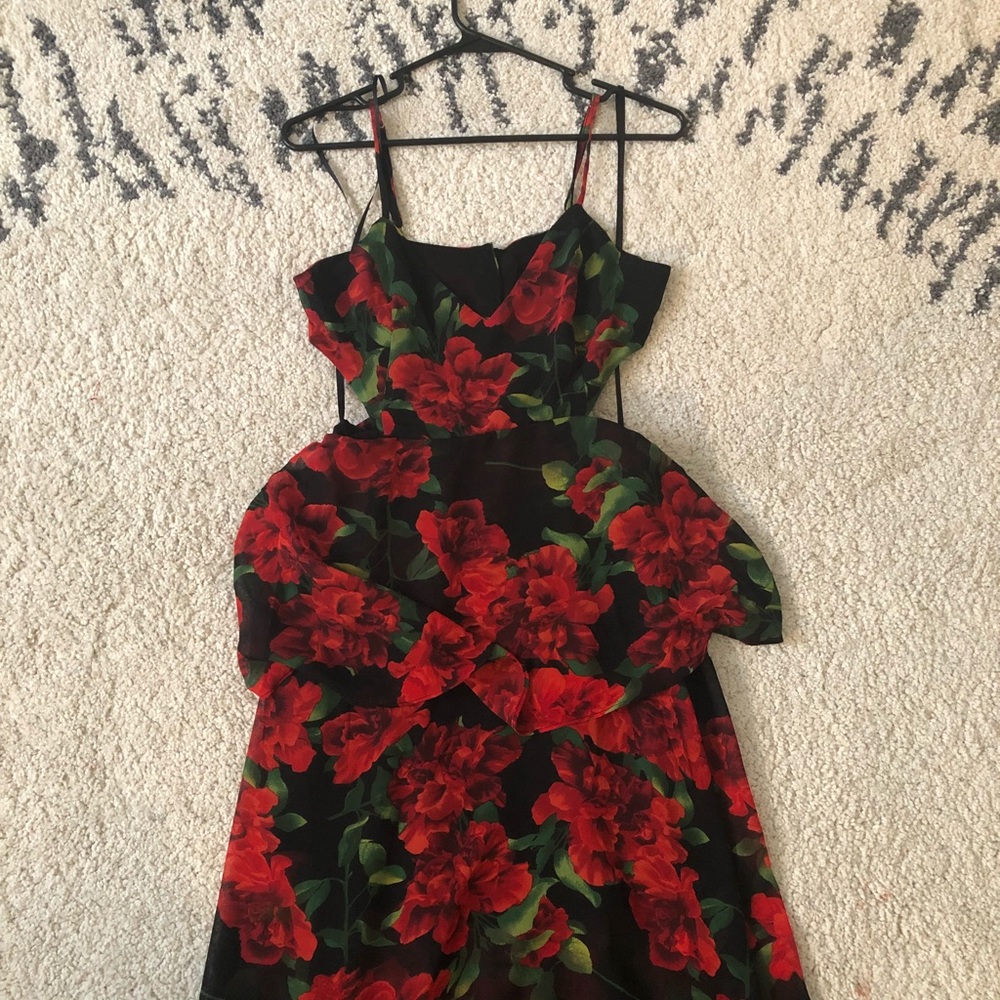 Peplum Maxi Dress